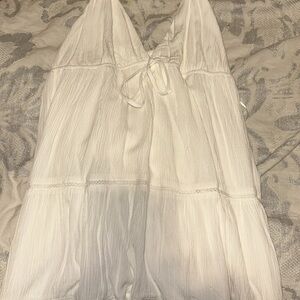 NWT Garage White Angelic Spaghetti Strap Babydoll Dress